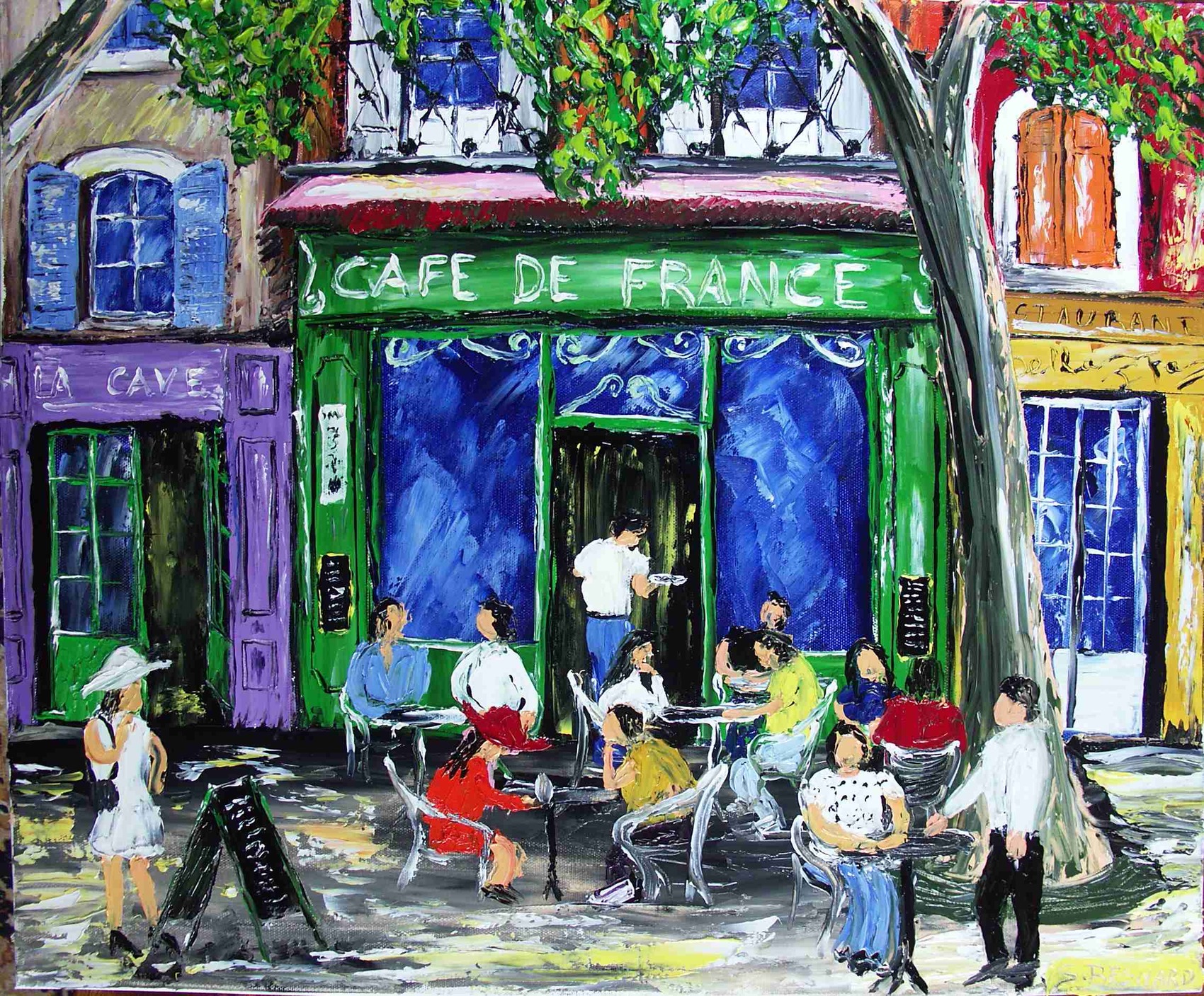 Peinture Le café de Paris