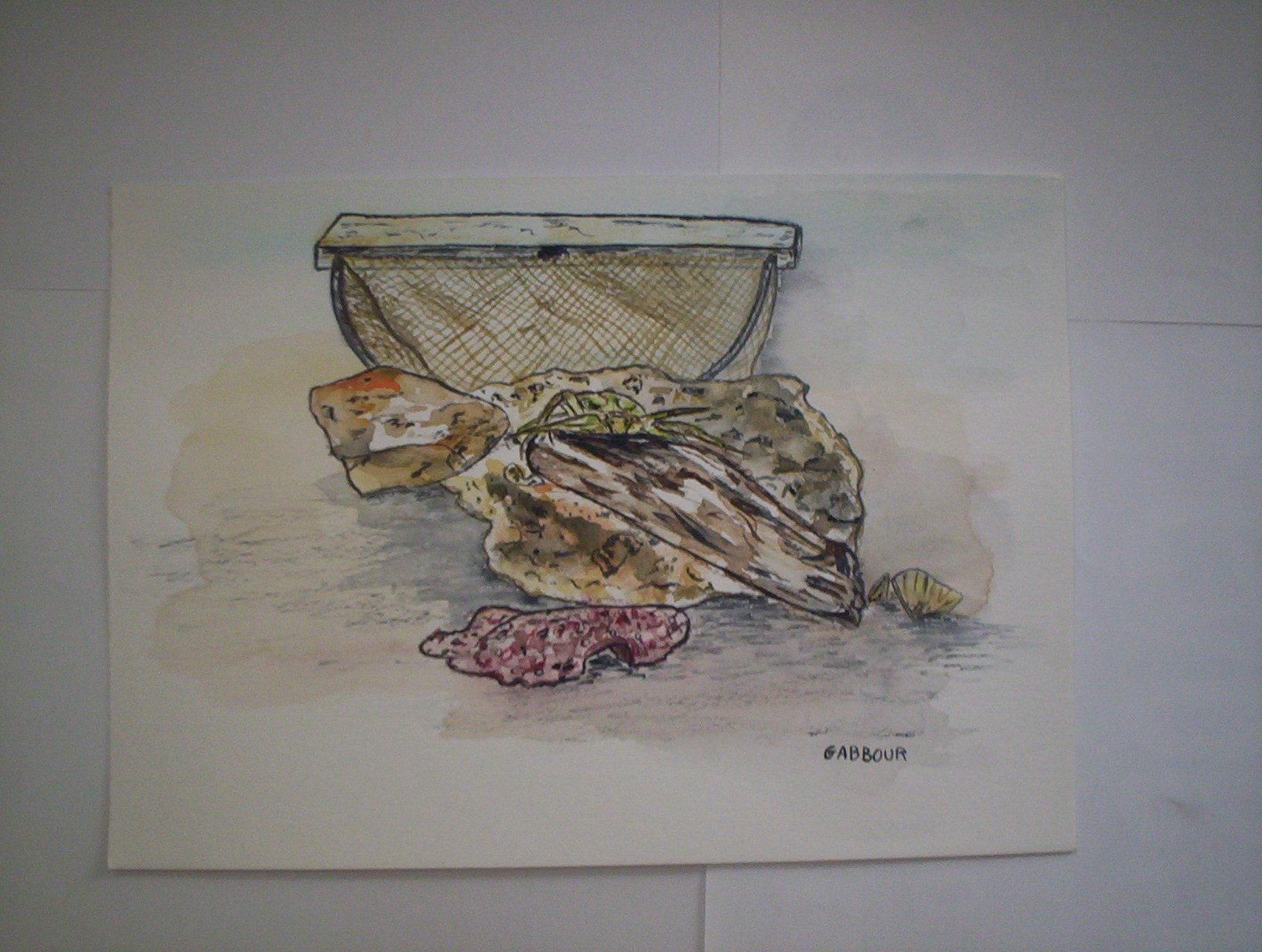 Peinture Filet de pêche