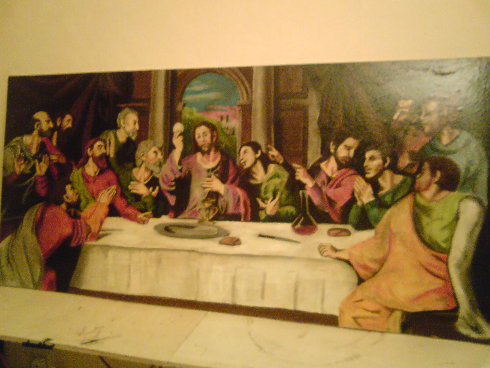 Peinture Jesus et les douzes apotre