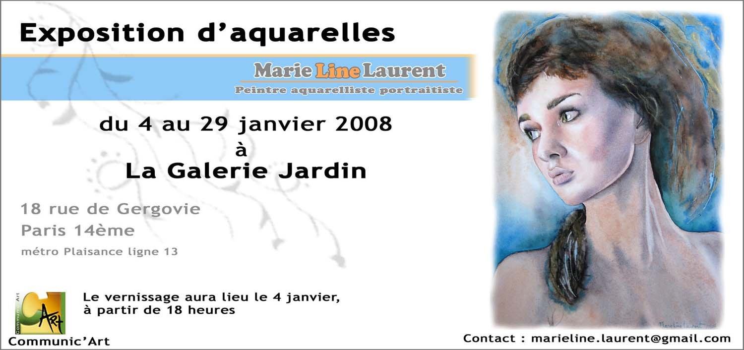 Exposition d'aquarelles de Marie-Line Laurent