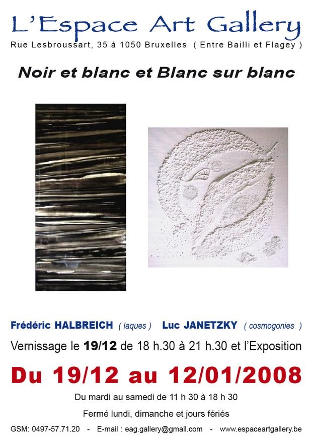 Noir et blanc et Blanc sur blanc