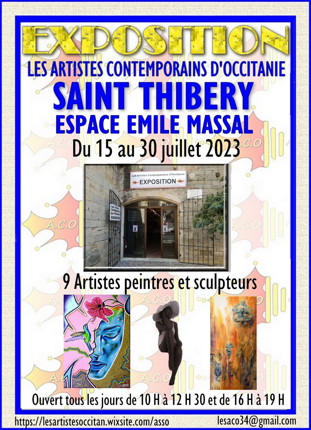 Expo Artistique de l'association «Les artistes contemporains d'occitanie»