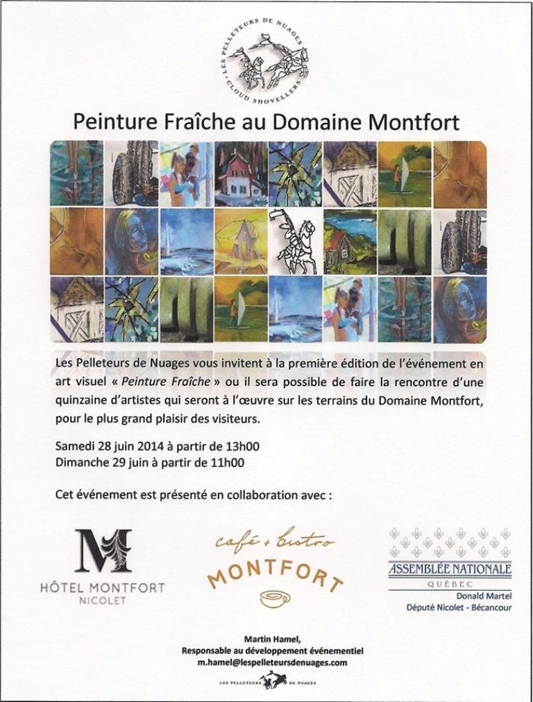 Peinture Fraîche au Montfort les 28 29 juin 2014