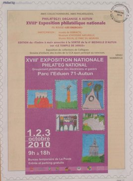Philat'eg 71 XVIII exposition nationale 