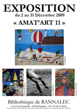 Exposition Amat'Art 11 avec le peintre Mik-Art.