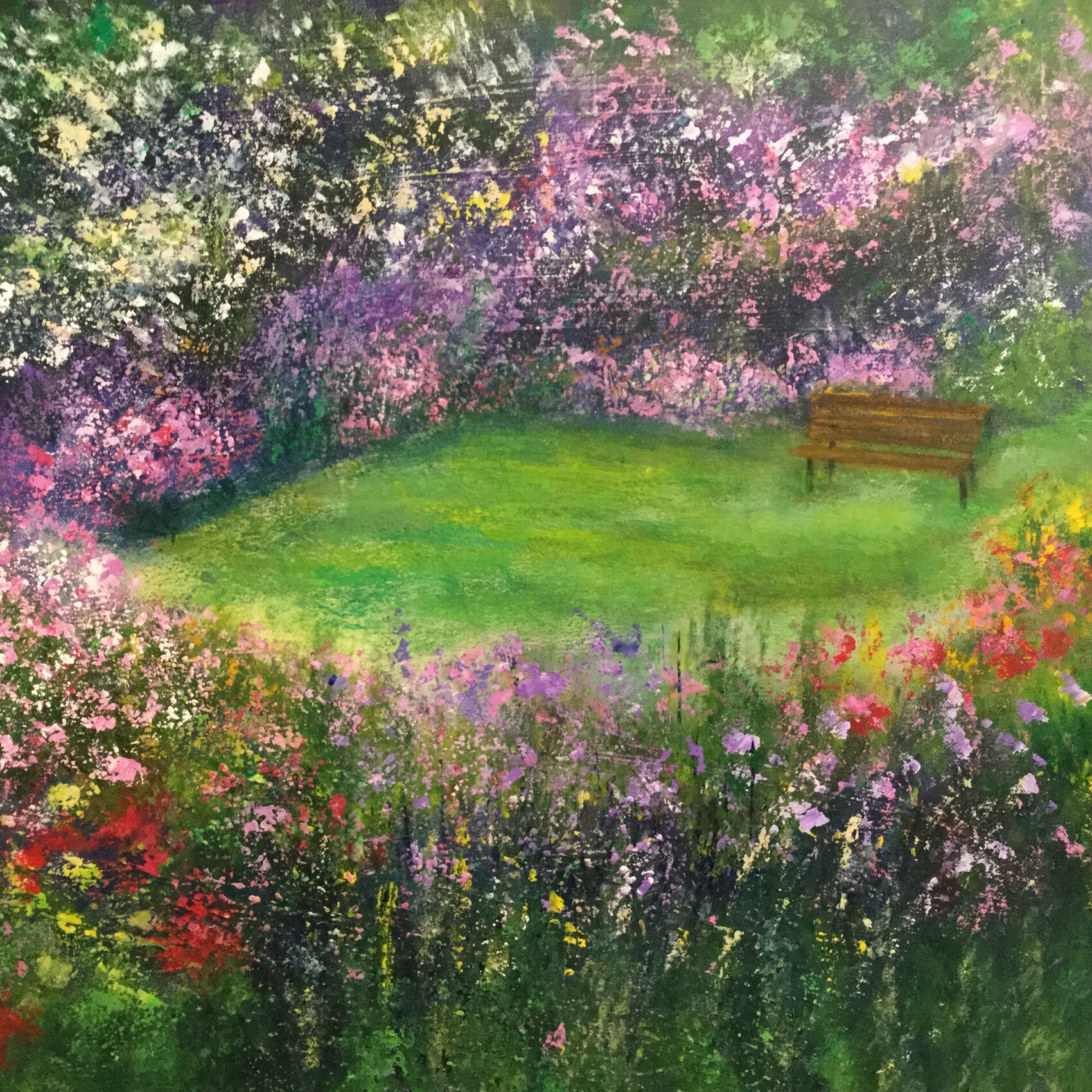 Peinture Le jardin anglais