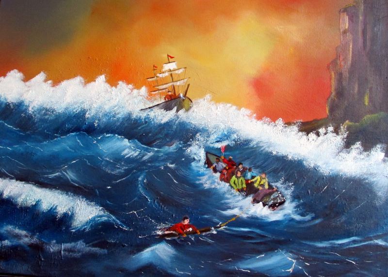 Peinture Les Naufragés