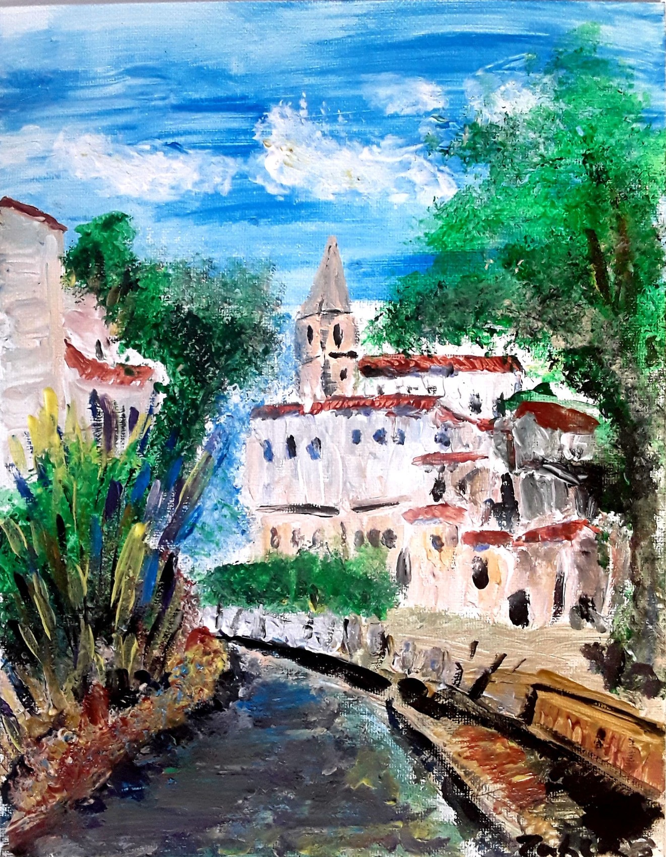 Peinture Les deux rives