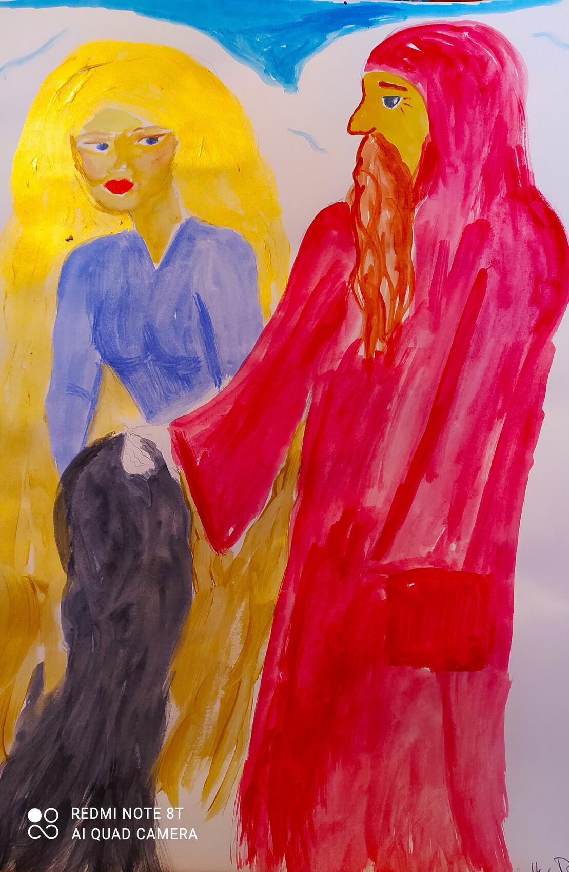 Peinture Suite au dernier commentaire Bellinda la princesse aux cheveux d'or chapitre II