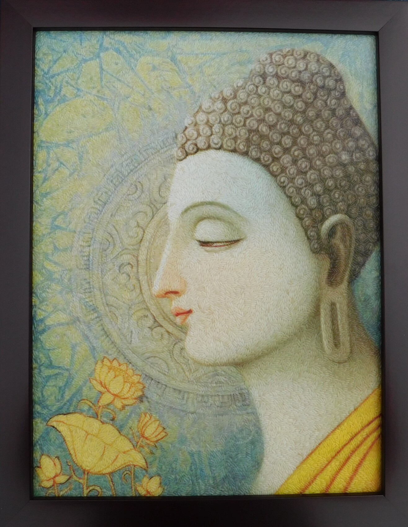 Peinture de riz cuit "Bouddha"