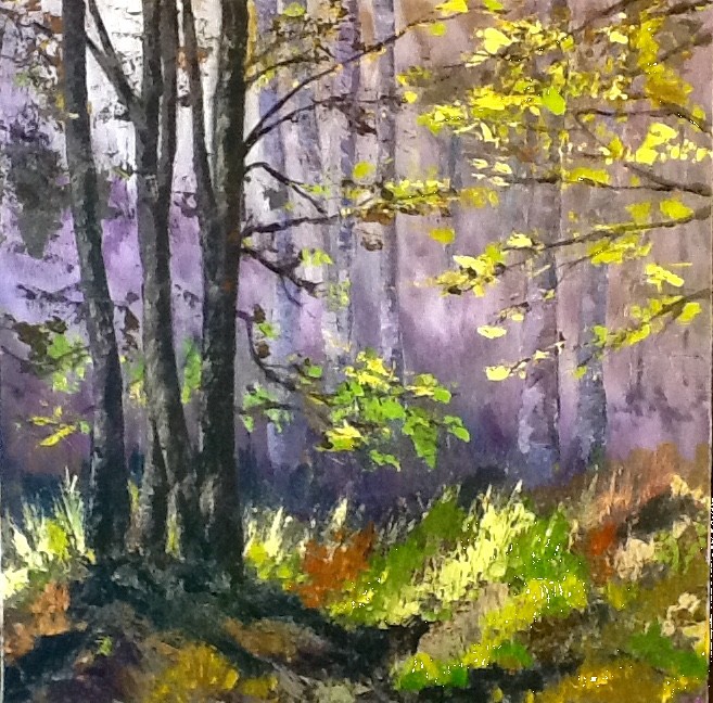 Peinture Foret Sombre