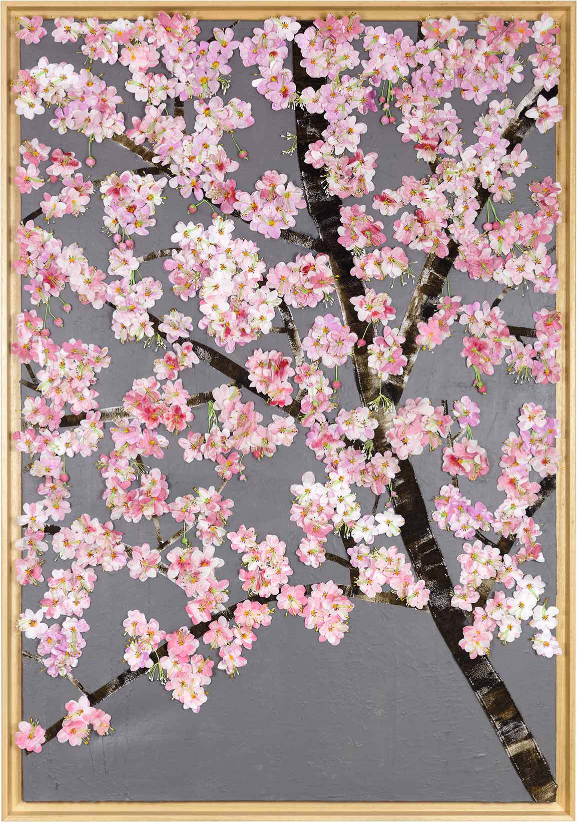 Peinture Sakura cerisier en fleurs