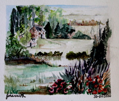 Peinture Ma maison de campagne