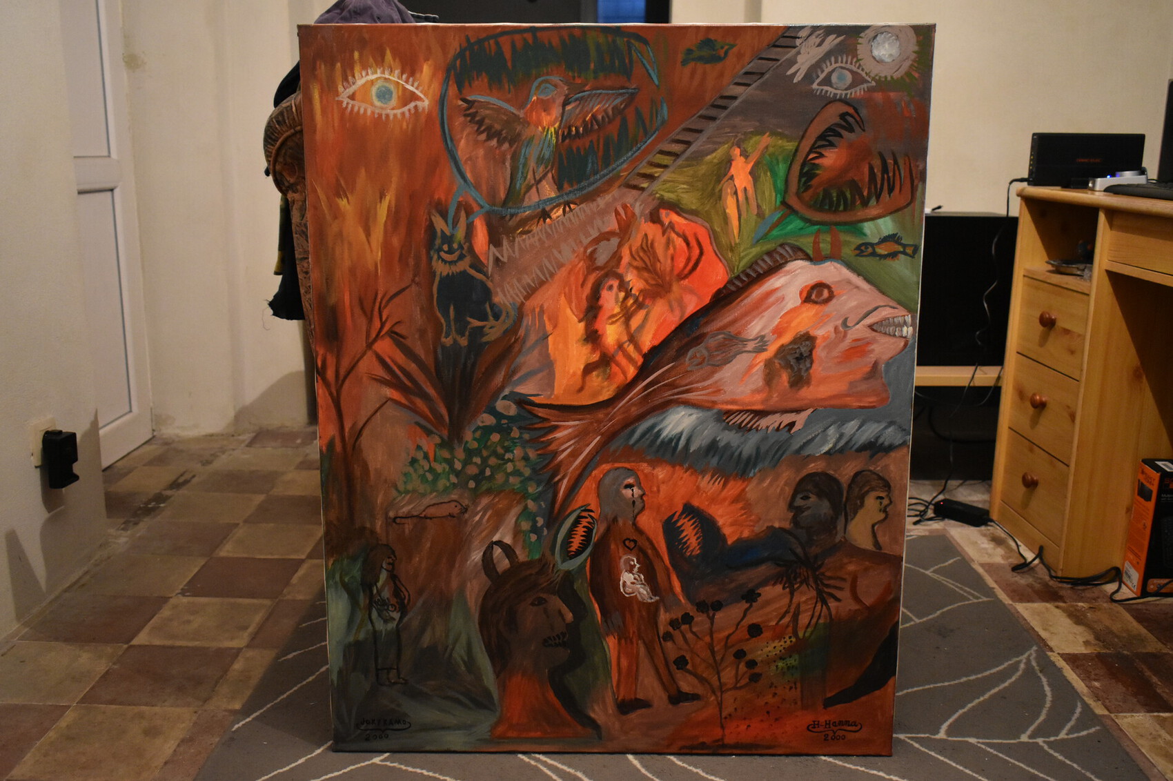 Peinture abstract painting, Bad and good