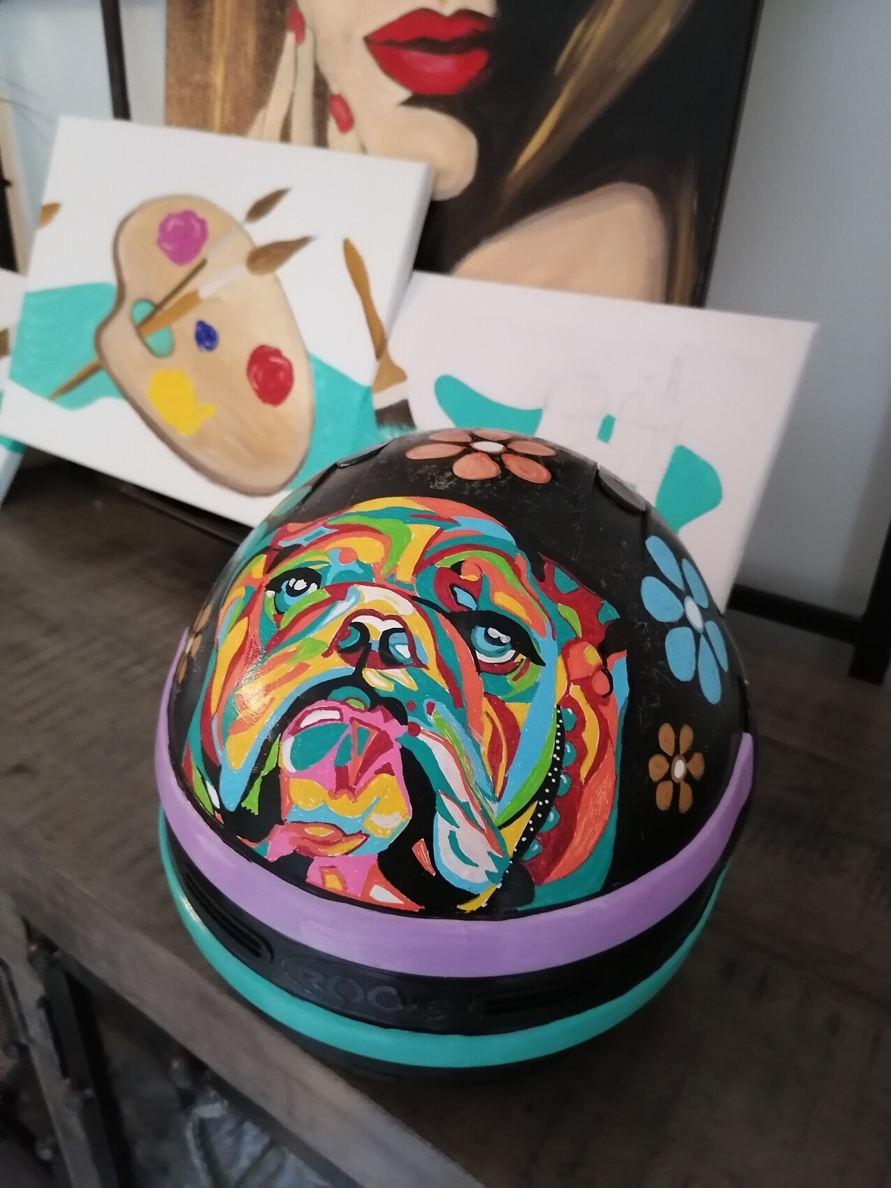 peinture sur casque moto tarif