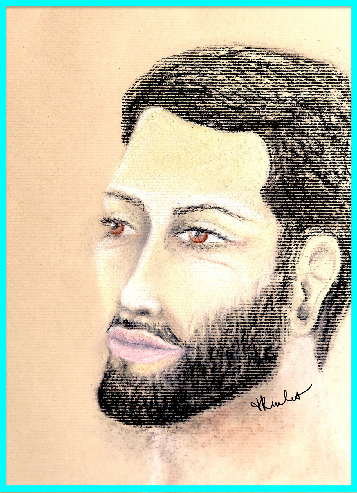 Portrait homme mélancolique / Drawing Portrait of a melancholic man