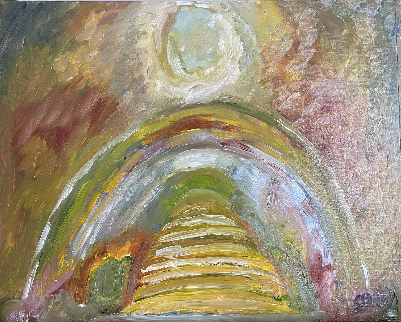 Peinture "La tonnelle de lumière"