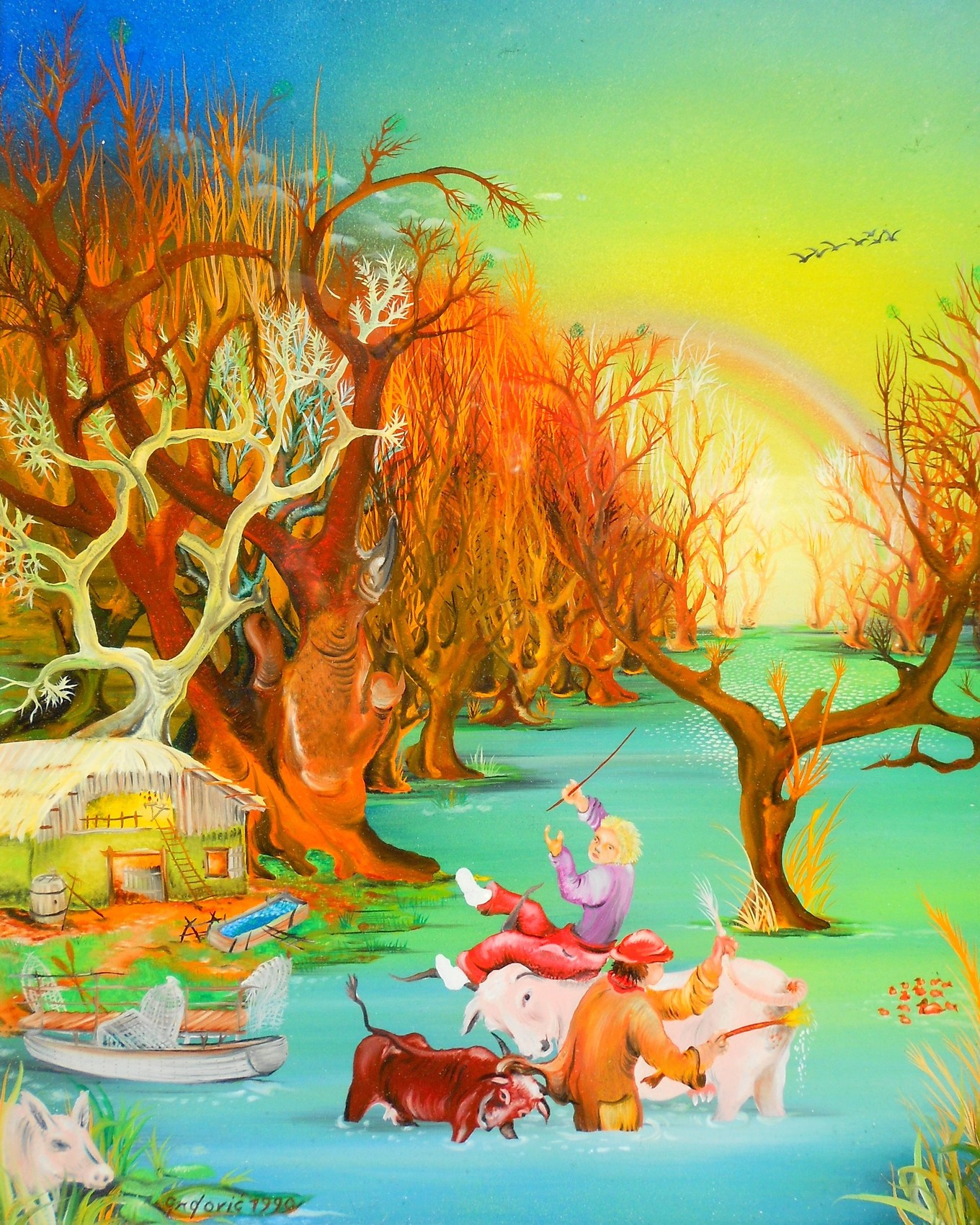 Peinture Le marécage