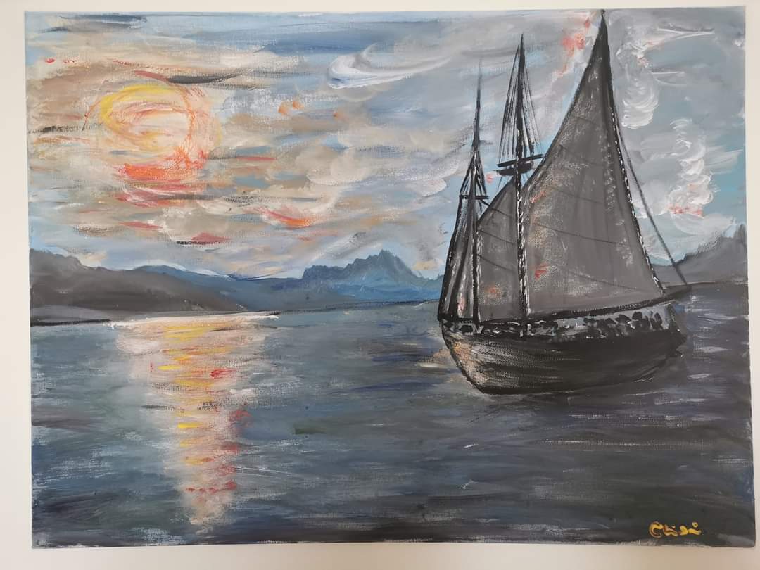 Peinture Vent dans les voiles