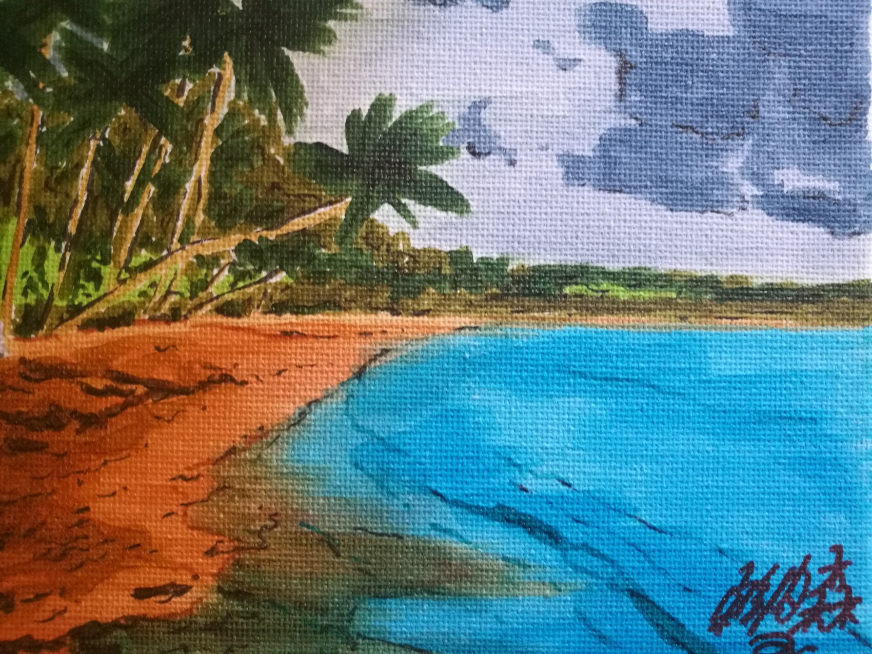 Peinture Plage de Martinique