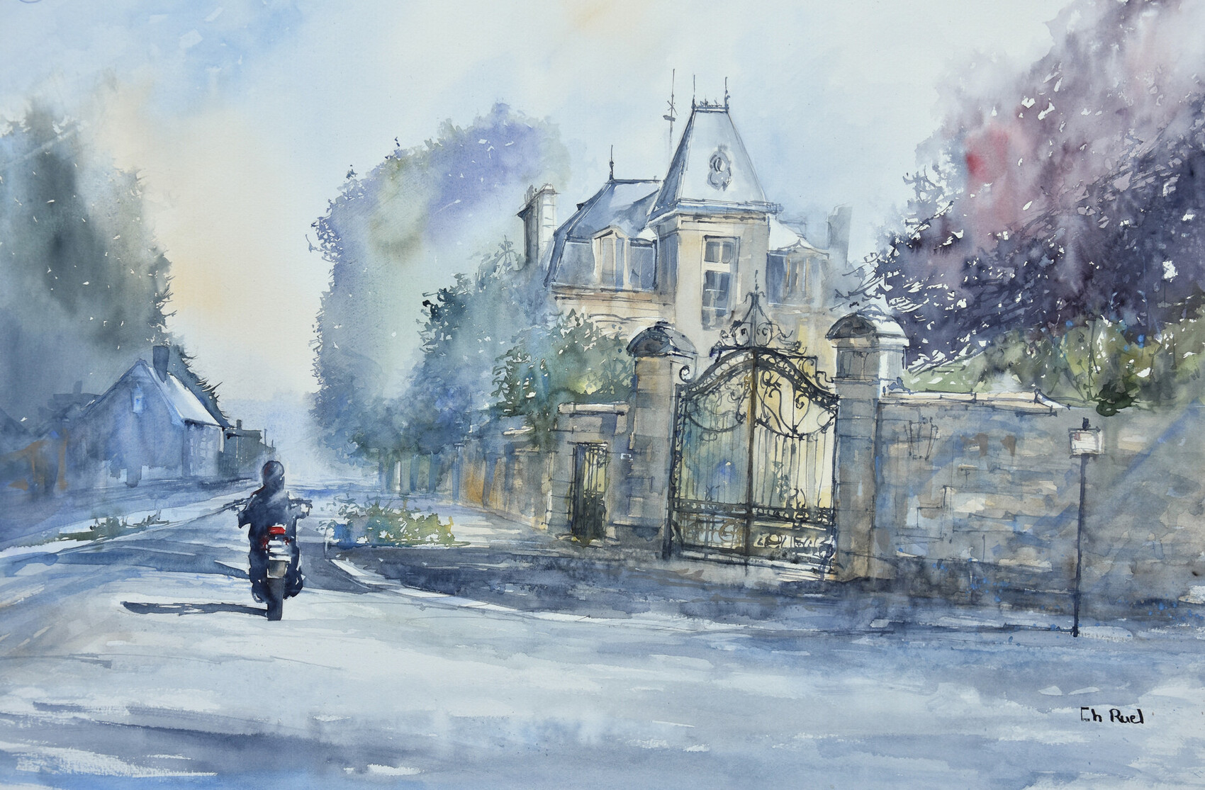 Peinture Rue de Sainte Suzanne