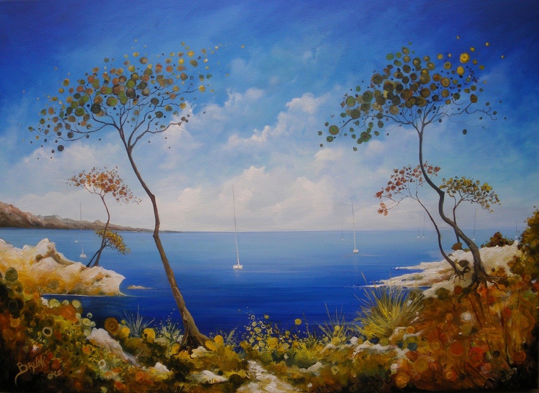 Peinture Bord de mer V - www.gallery-bruni.com