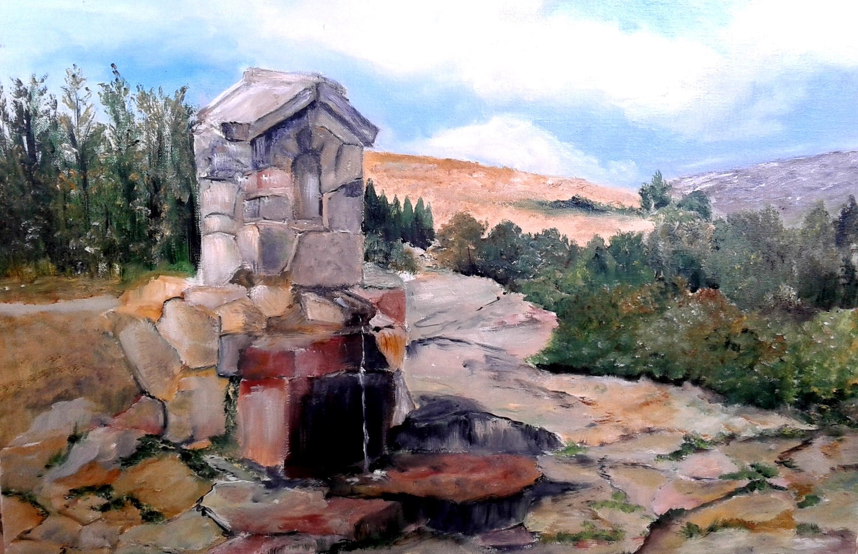 Peinture un petit coin de Corse