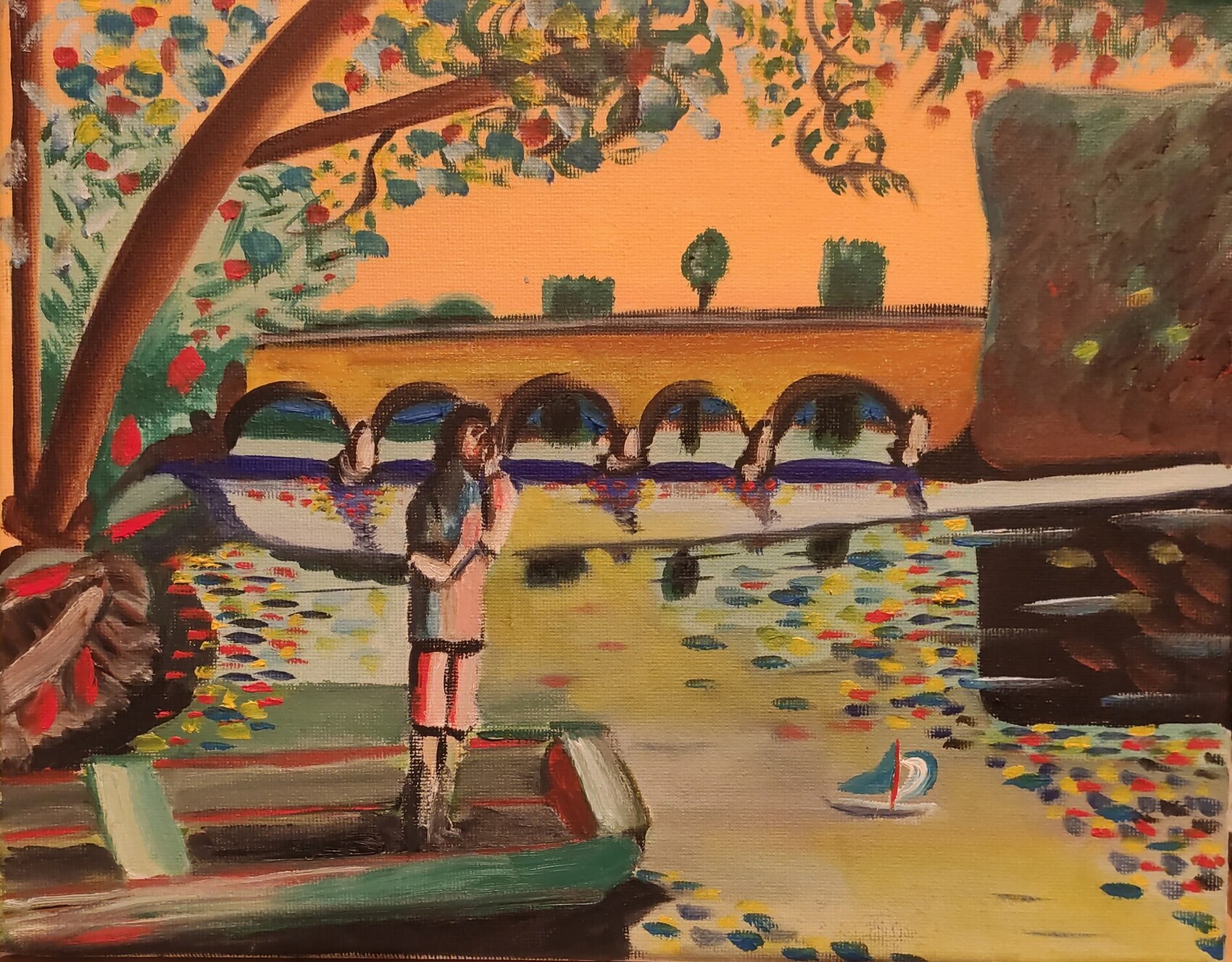 Peinture Au bord de l'eau