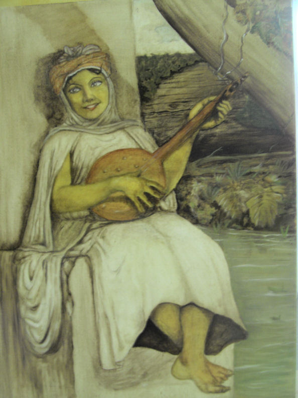 jeune bérbére a la mandoline