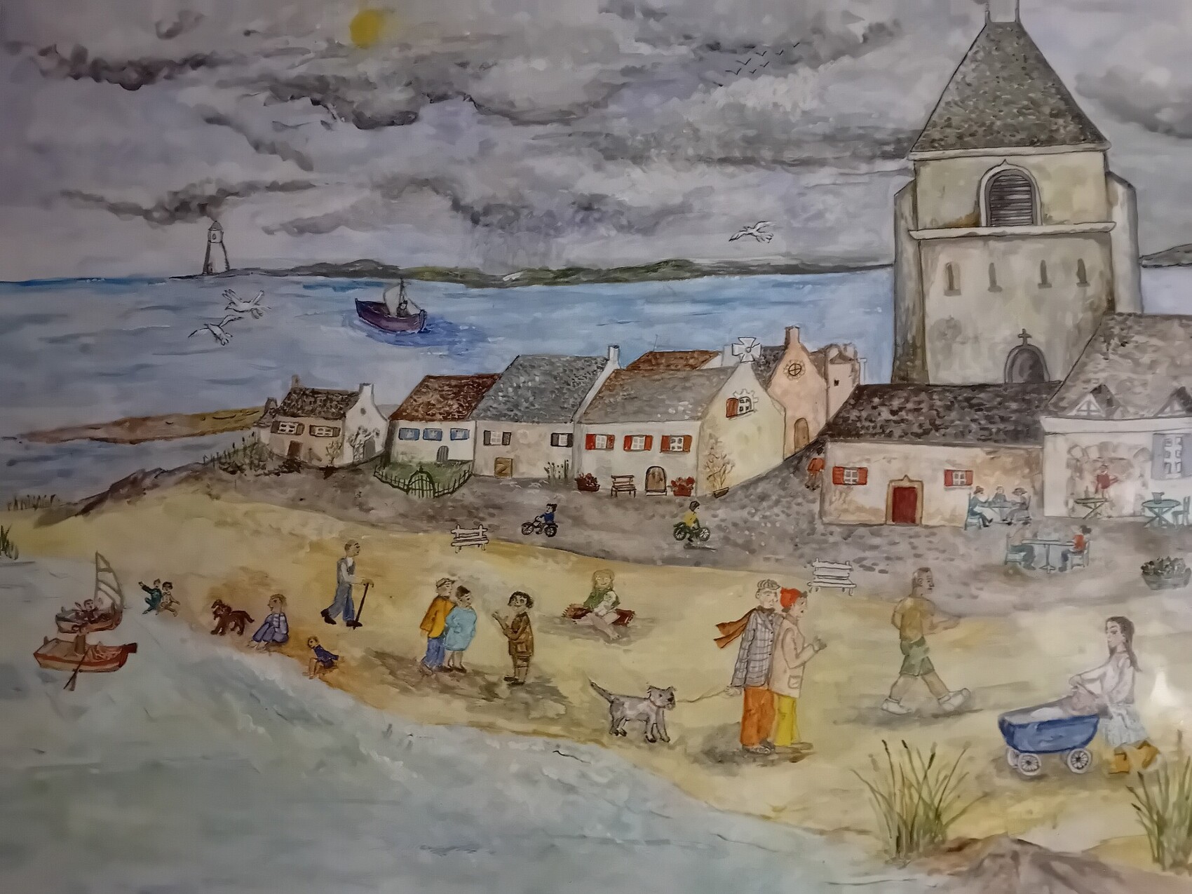 Peinture BALLADE en bord de mer