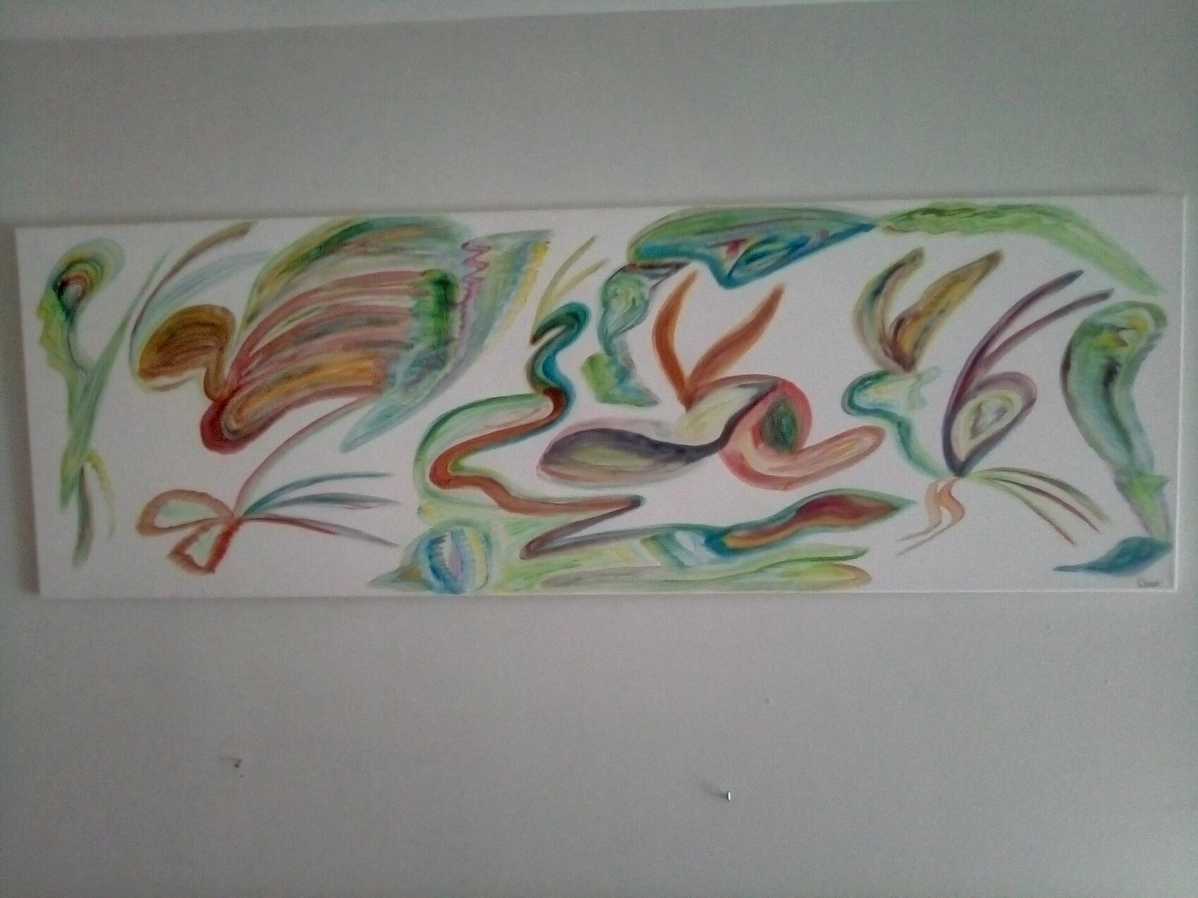 Peinture Le maître nageur et ses élèves