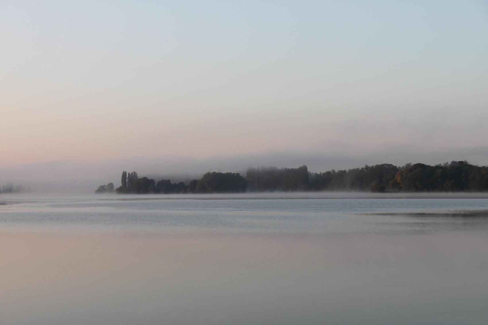 Brume sur le lac d'Auron