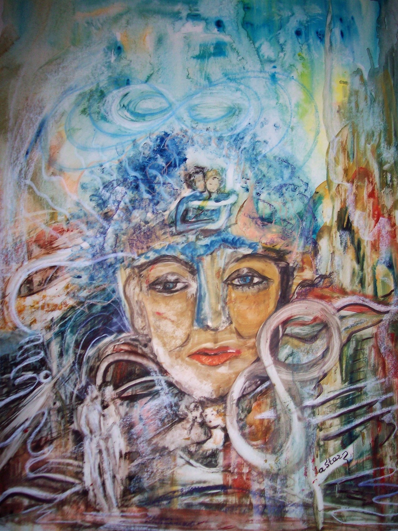 Peinture Puzzle complexe de la connaissance humaine