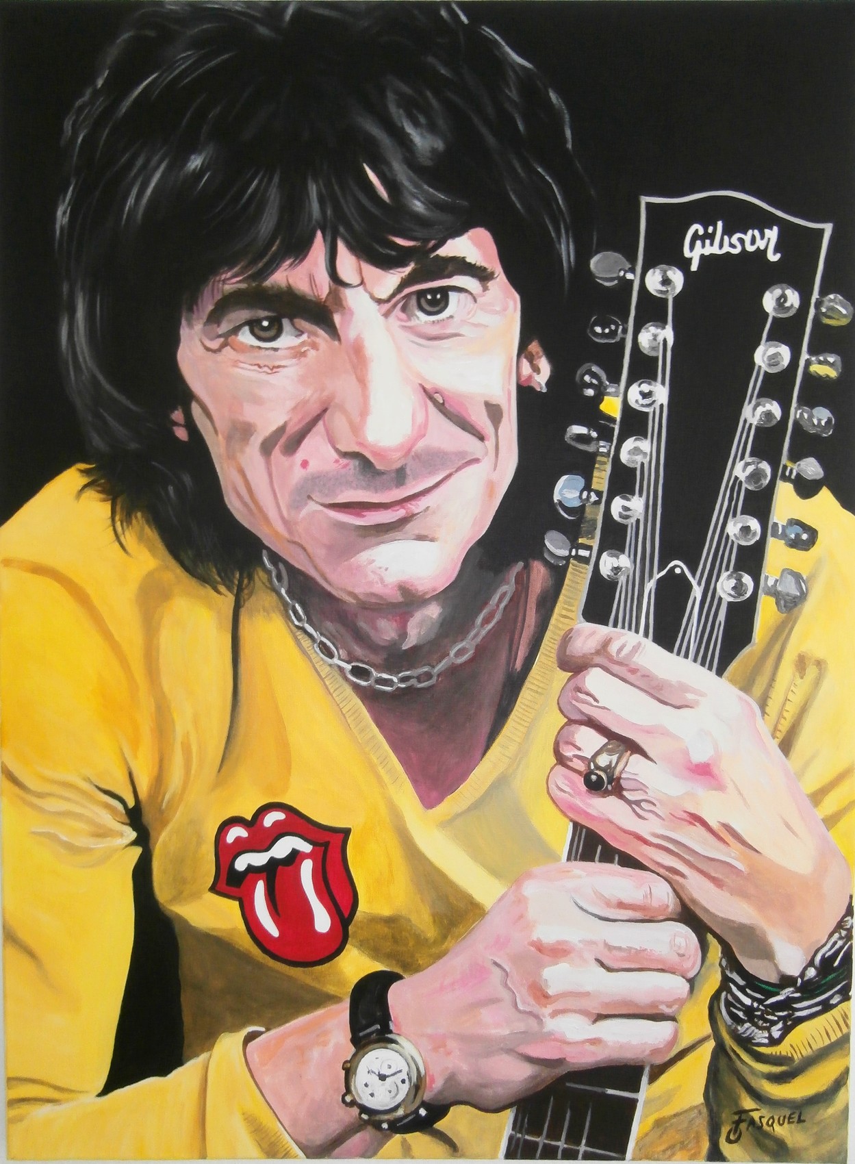 Peinture Ronnie Wood
