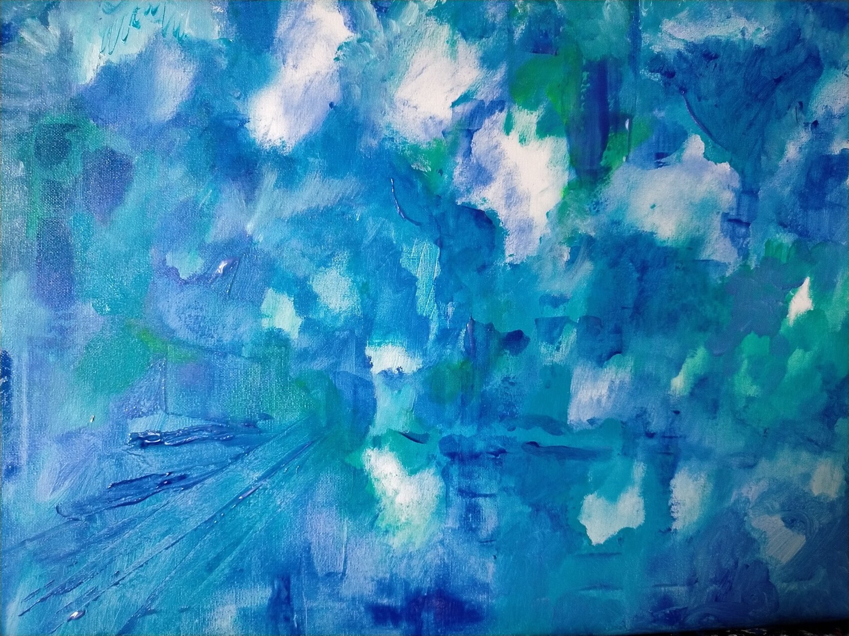 Peinture Pluie et lumière