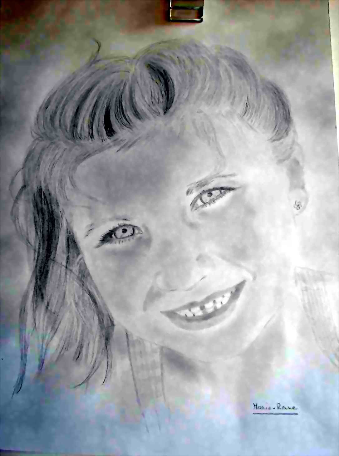 Dessin MA PETITE FILLE A L'AGE DE 4 ANS