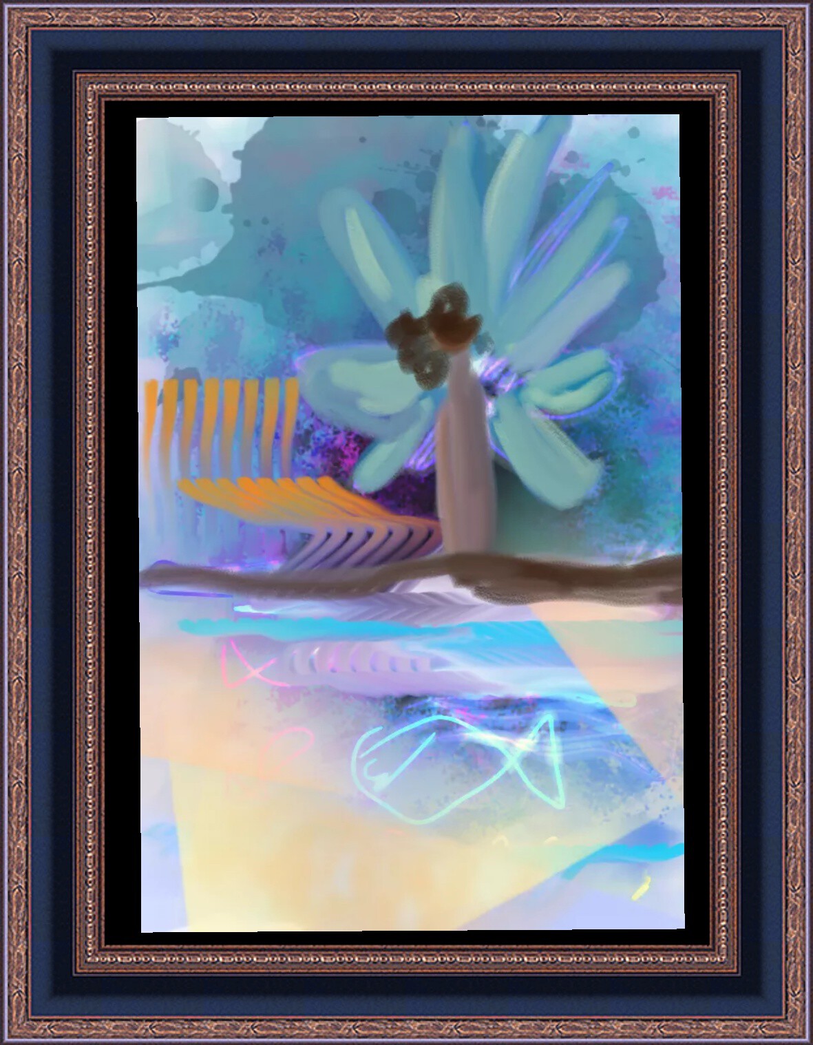 Dessin L'île lointaine...