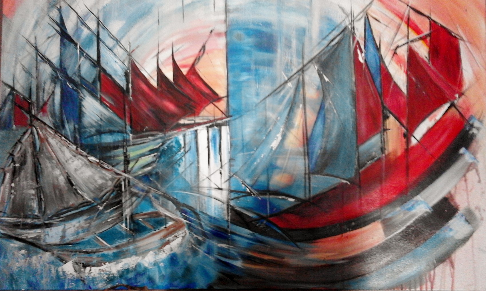 Peinture bateaux fantomes