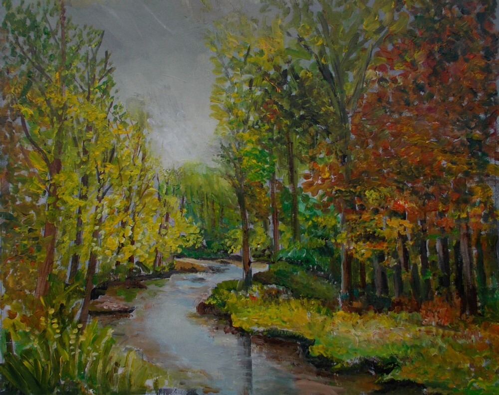 Peinture petite rivière