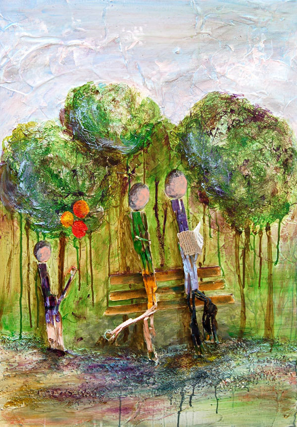 Peinture Sortie Au Parc