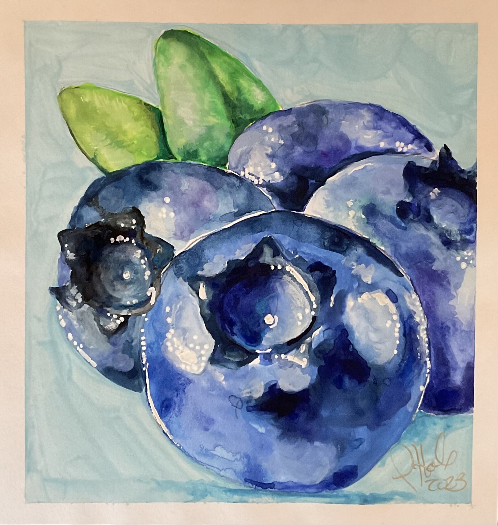 Peinture Blueberry blue