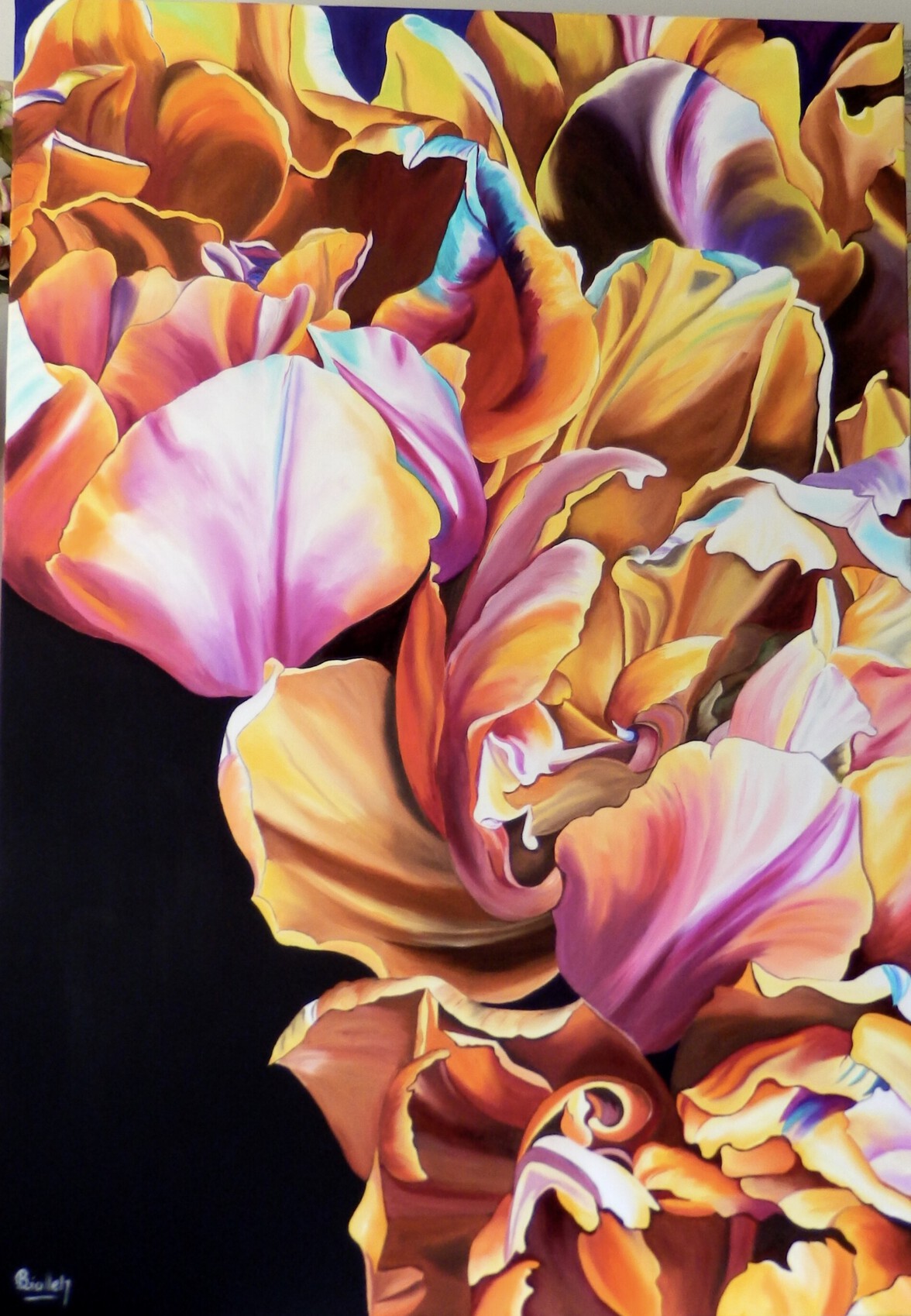 peinture-tulipes-orange