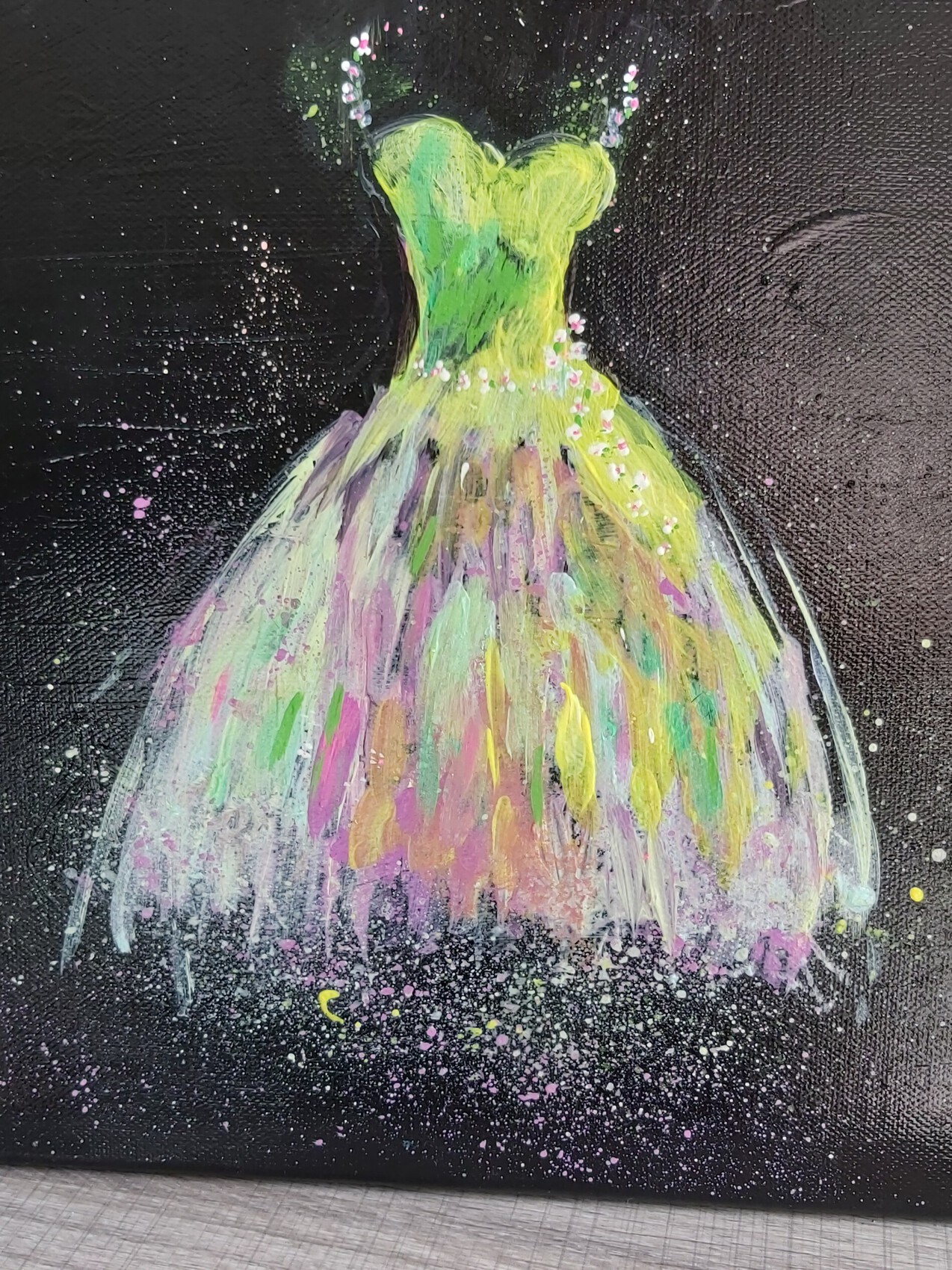 Peinture Robe de bal