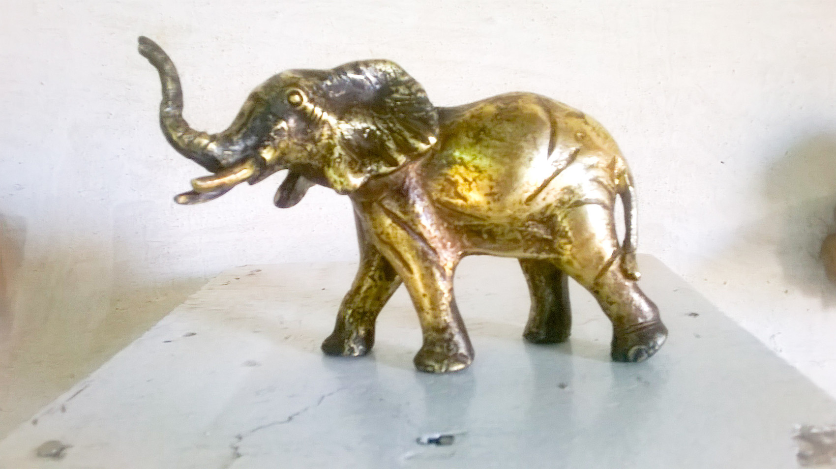 Sculpture Éléphant en Bronze