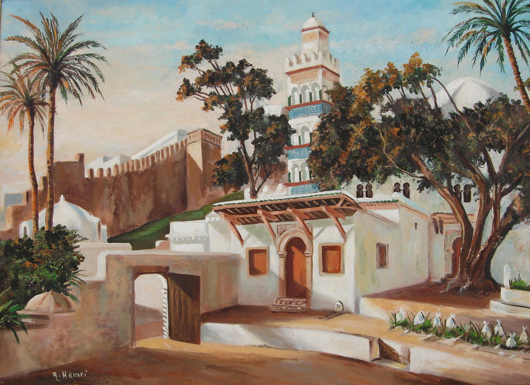 Peinture Sidi Abderrahmane Alger.
