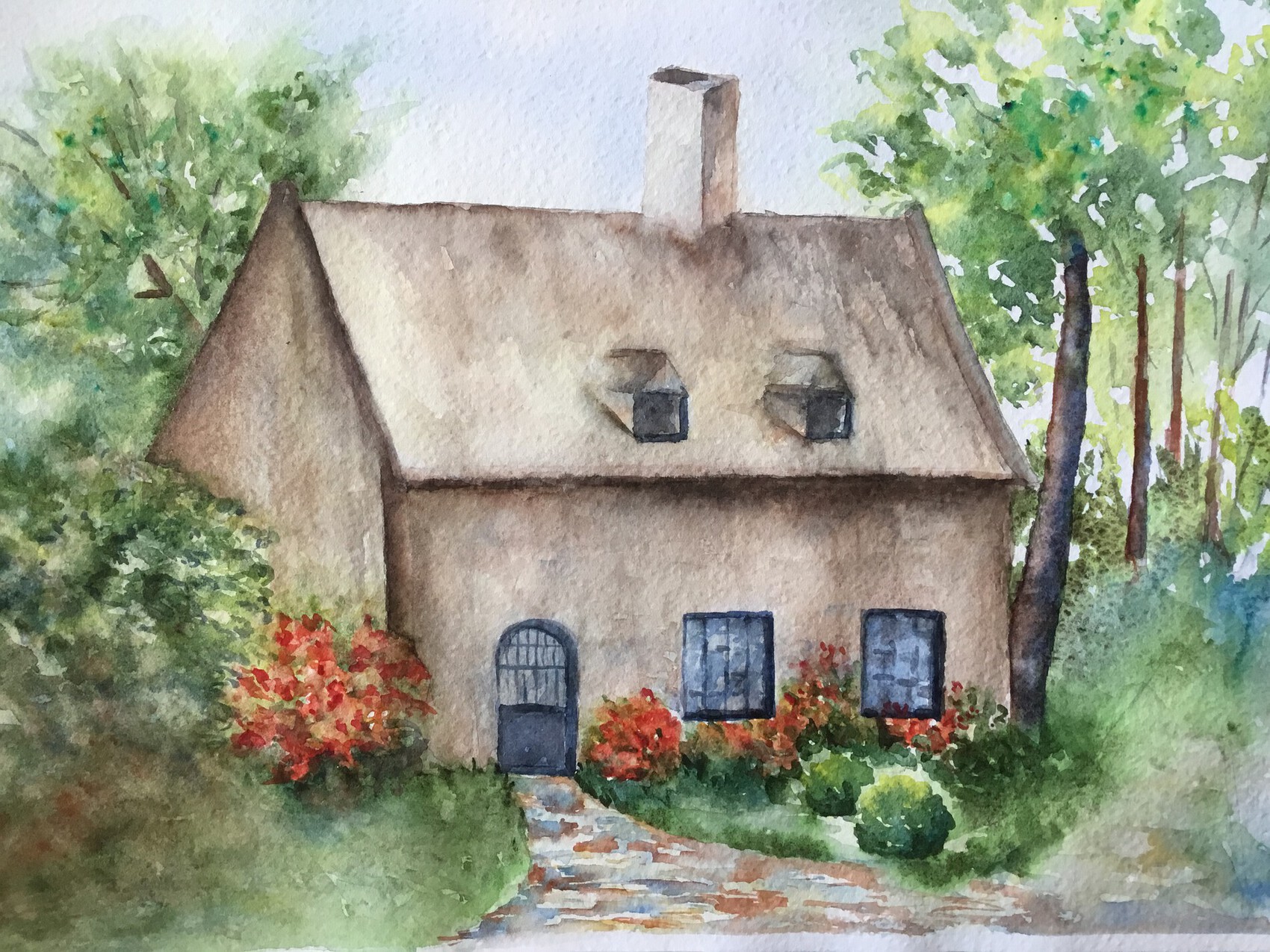 Peinture Vieille maison