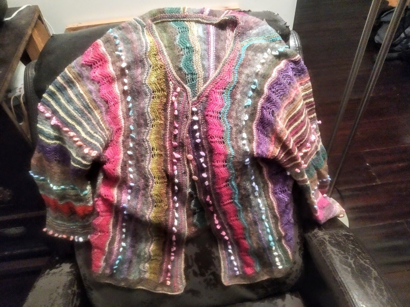 Autre Pull fait main miss lapinvert