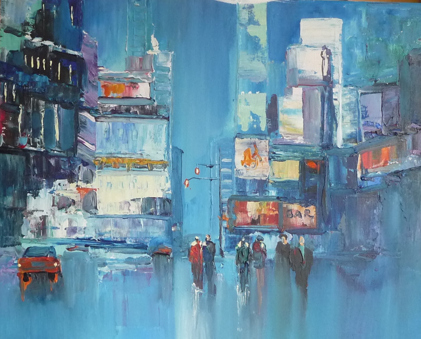 Peinture un soir de pluie