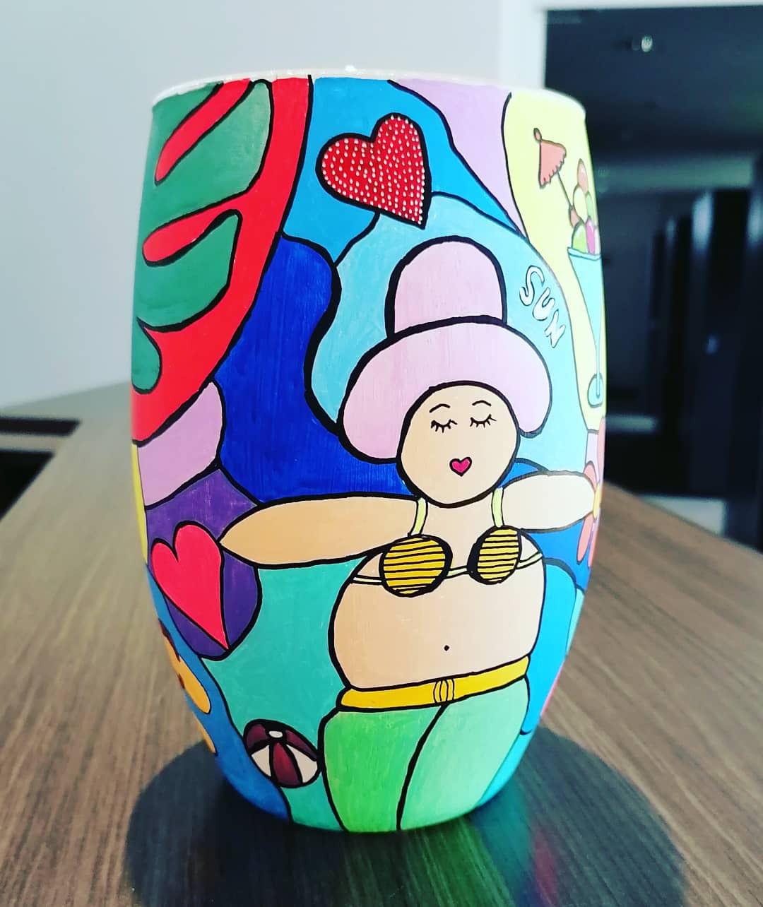 Peinture Vase face 3