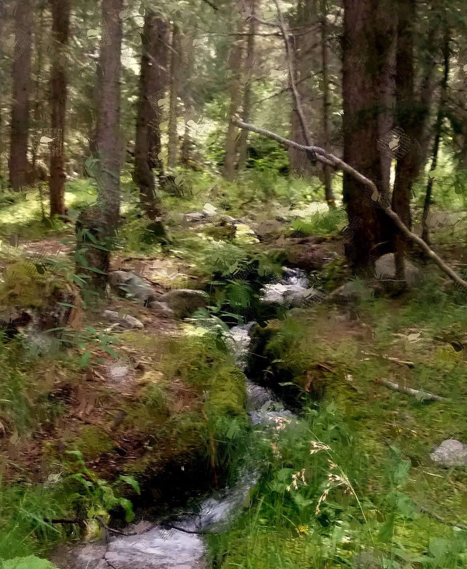 Peinture le ruisseau